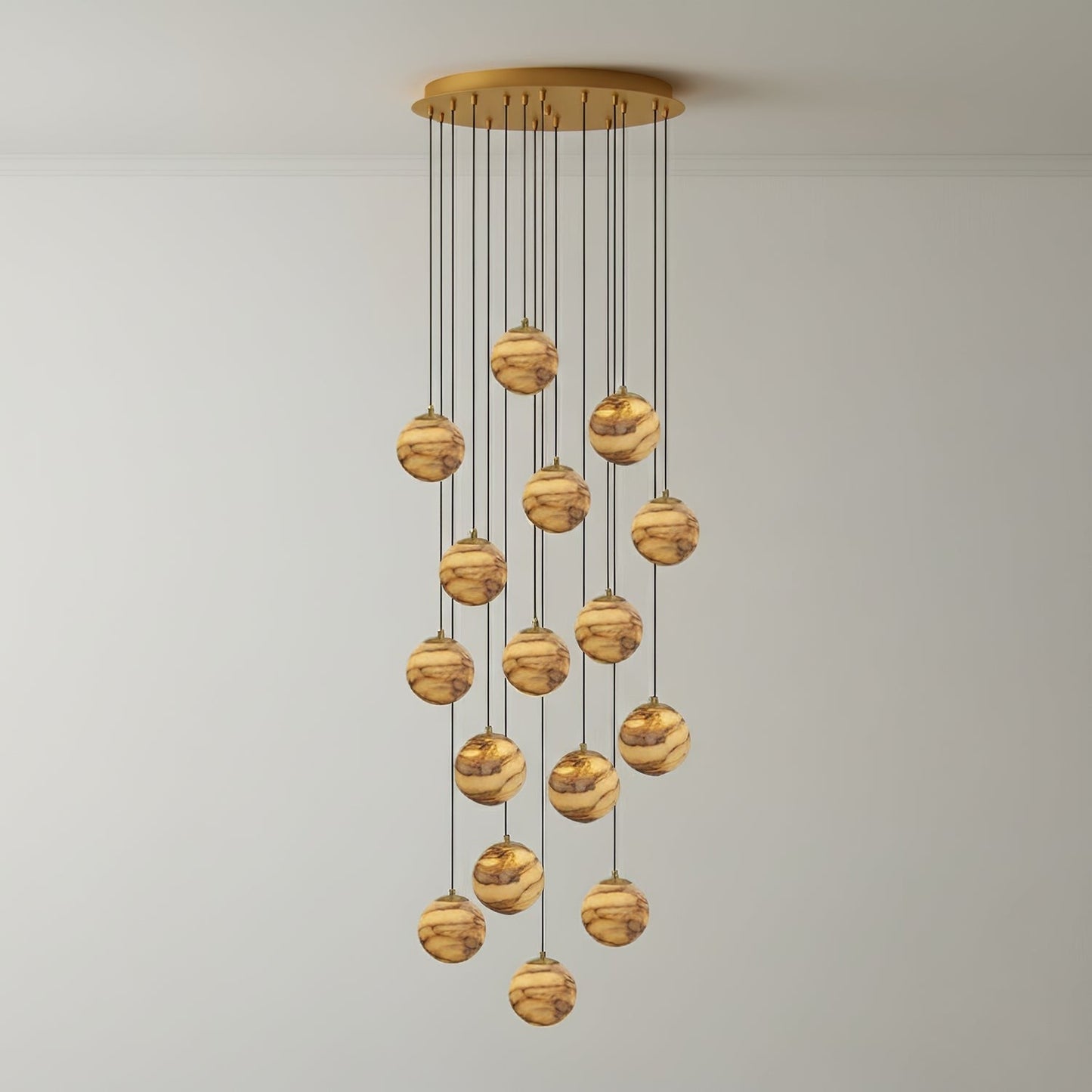 Alessora Alabaster Cluster Chandelier