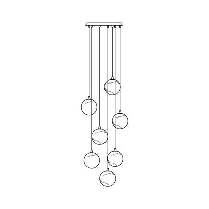 Alessora Alabaster Cluster Chandelier