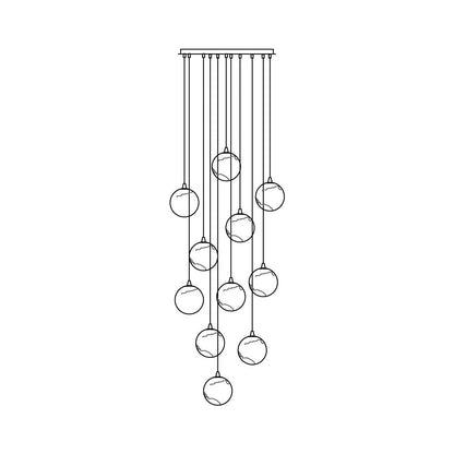 Alessora Alabaster Cluster Chandelier