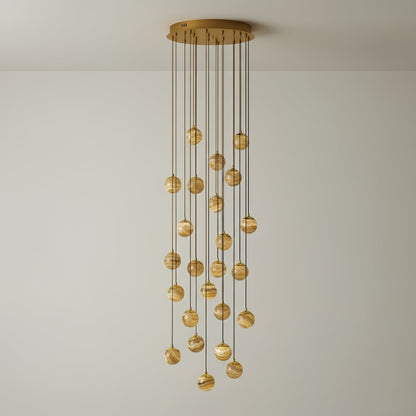 Alessora Alabaster Cluster Chandelier