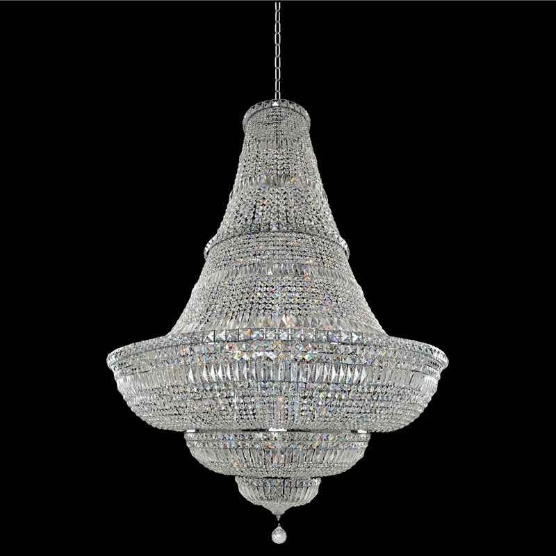 Betti 56 Light 48" Wide Crystal Empire Chandelier