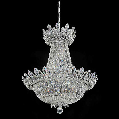 Belluno 15 Light 27" Wide Crystal Empire Chandelier