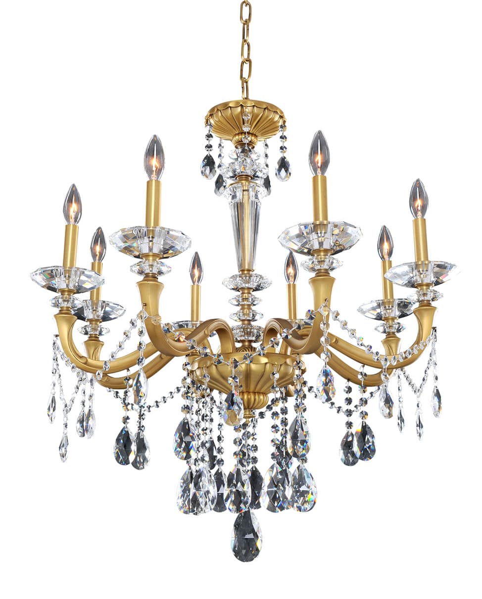 Jolivet 8 Light 29-1/2" Wide Crystal Chandelier