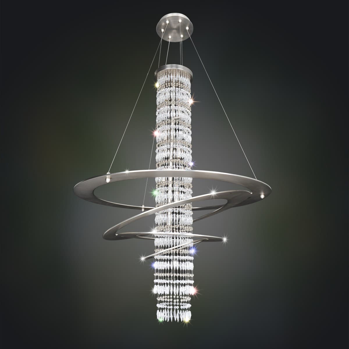 Giovanni 7 Light 32" Wide Crystal Chandelier