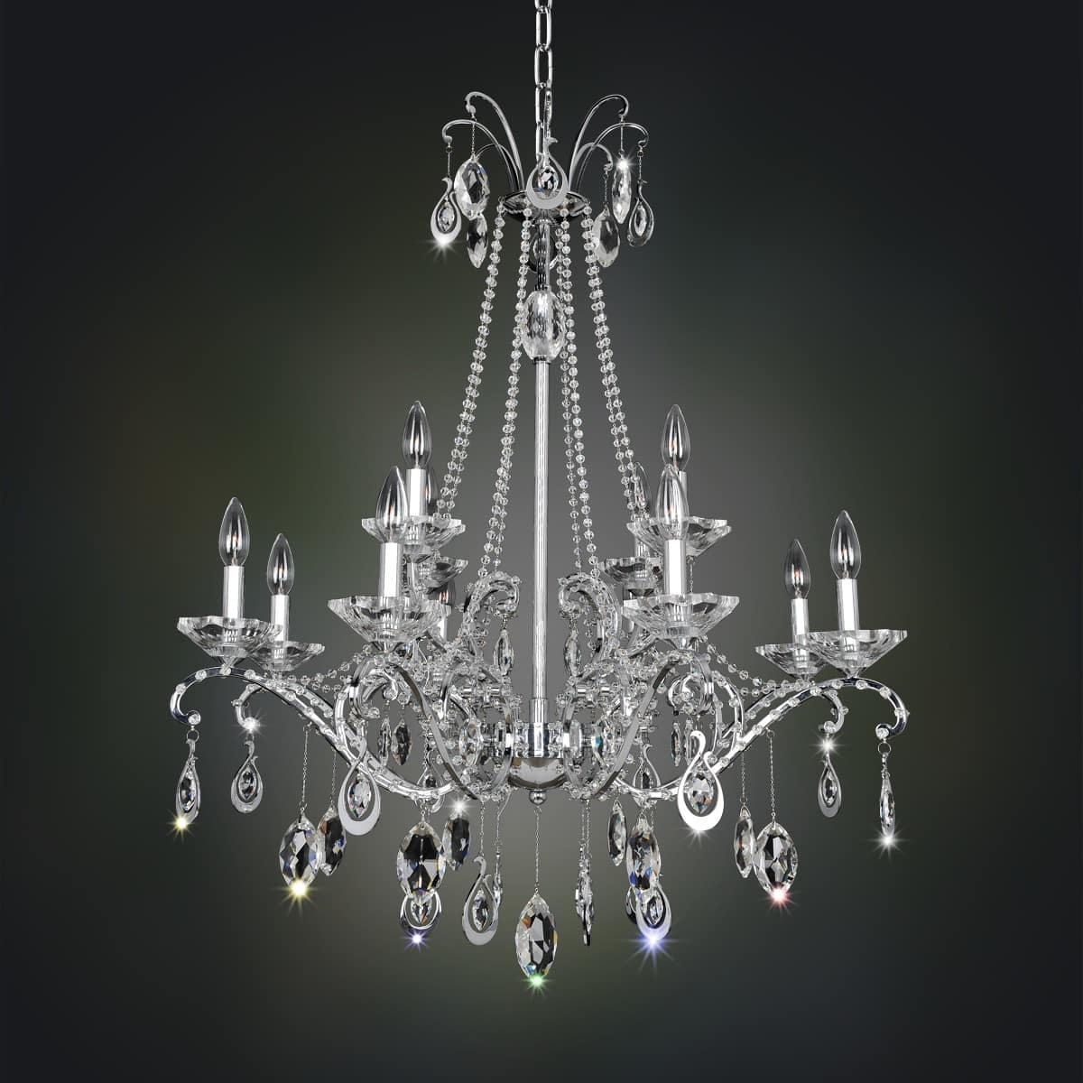 Shorecrest 12 Light 32" Wide Crystal Chandelier