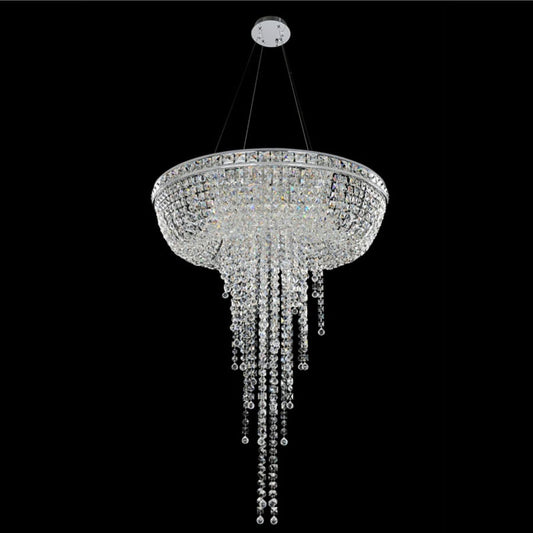 Allegri Cascata 3 Light 32" Wide Crystal Chandelier