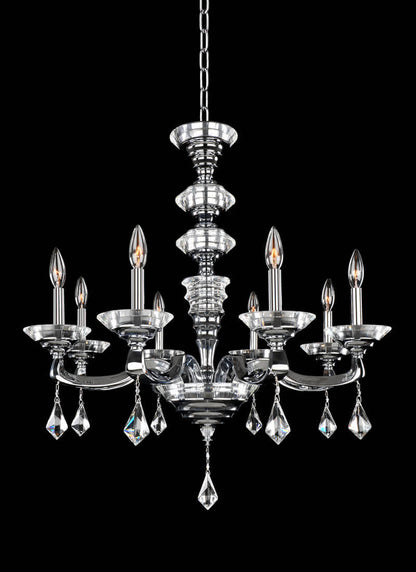 Cosimo 8 Light 30" Wide Crystal Chandelier