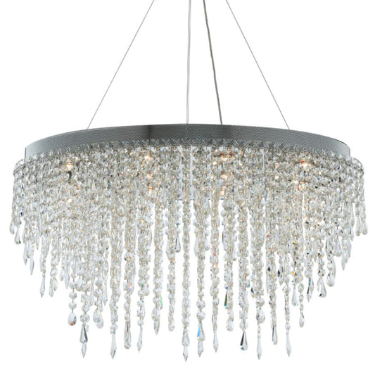 Allegri Tenuta 10 Light 16" Wide Crystal Pendant