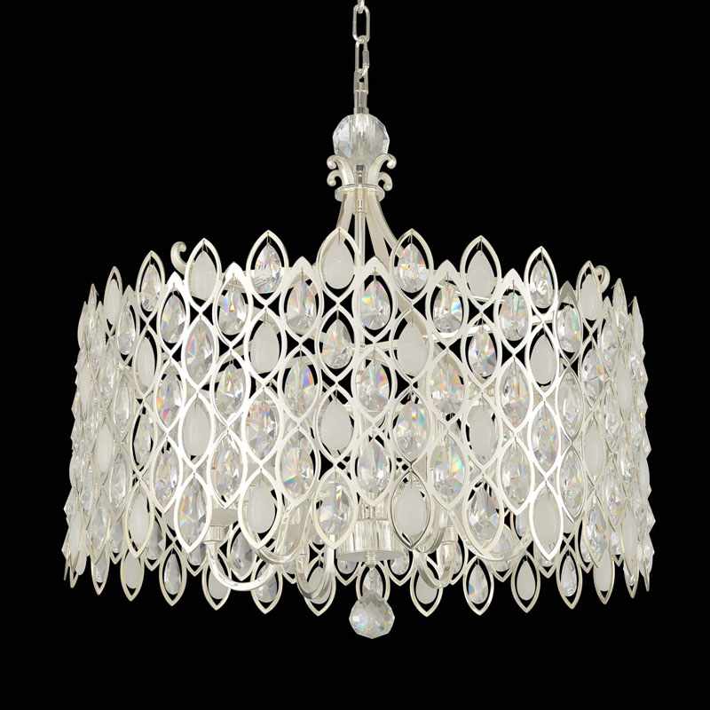 Prive 10 Light 34" Wide Crystal Drum Chandelier