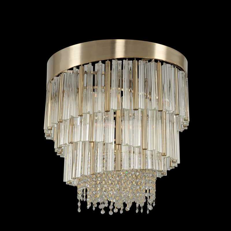 Espirali Convertible 6 Light 20" Wide Crystal Chandelier / Flush Mount Ceiling Fixture