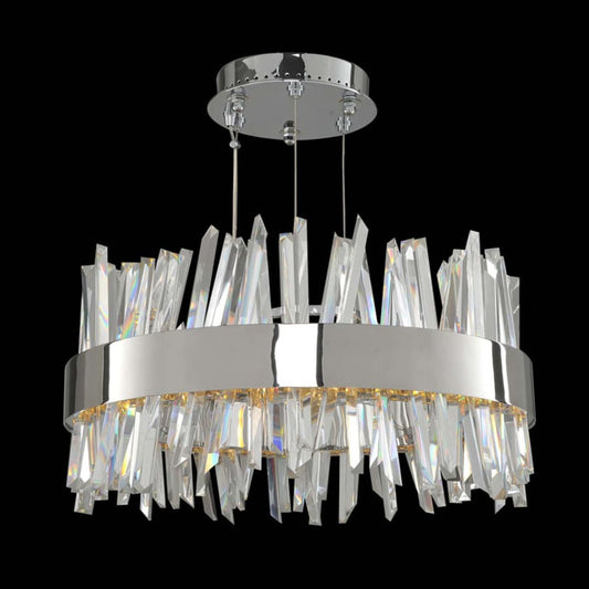 Allegri Glacier 2 Light 20" Wide LED Pendant