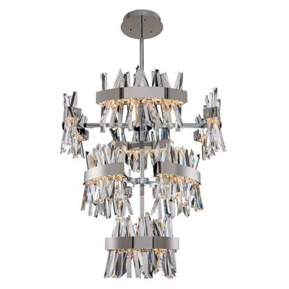 Allegri Glacier 36" Wide LED Crystal Chandelier