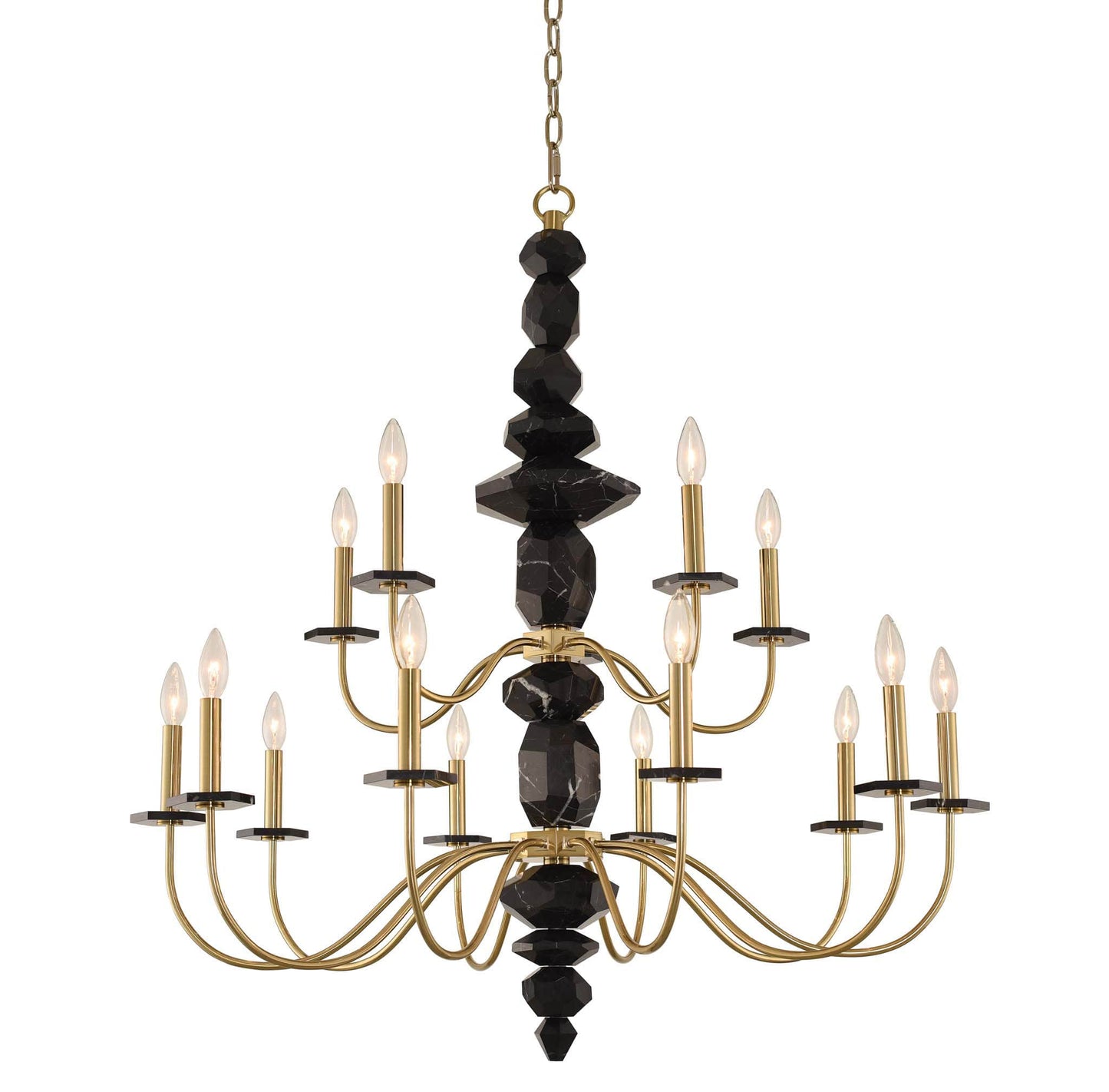 Piedra 15 Light 38" Wide Taper Candle Style Chandelier