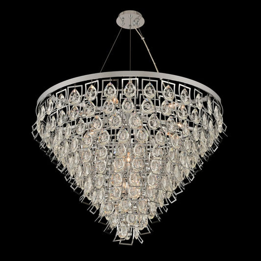 Allegri Carmella 36" Wide 11 Tier Waterfall Chandelier with Firenze Crystal