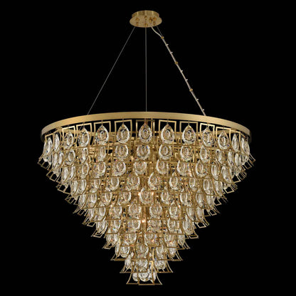 Carmella 36" Wide 11 Tier Waterfall Chandelier with Firenze Crystal