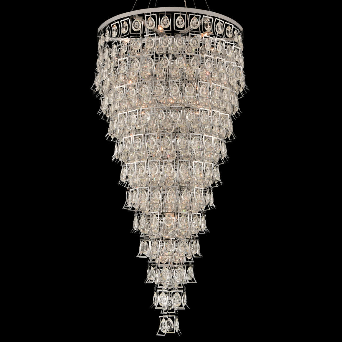 Carmella 36" Wide 13 Tier Waterfall Chandelier with Firenze Crystal