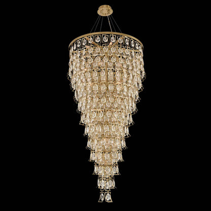 Carmella 36" Wide 13 Tier Waterfall Chandelier with Firenze Crystal