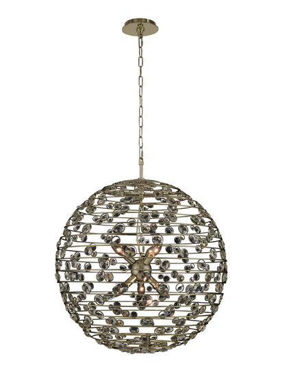 Gemini 26" Wide Pendant with Firenze Crystal