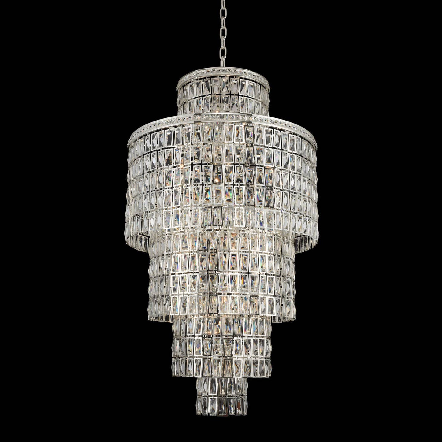 Kasturi 32" Wide Waterfall Chandelier with Firenze Crystal