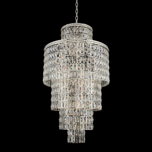Allegri Kasturi 32" Wide Waterfall Chandelier with Firenze Crystal