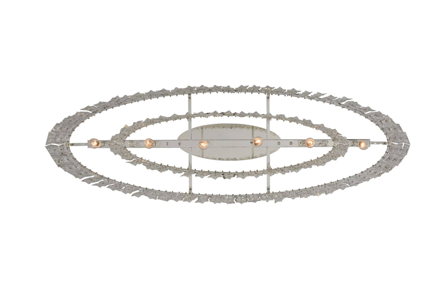 Kasturi 6 Light 42" Wide Drum Chandelier with Firenze Crystal