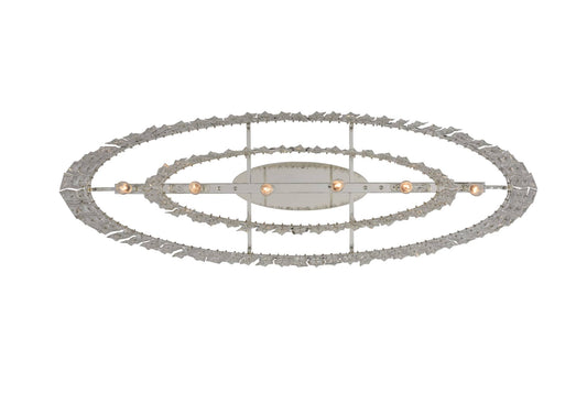 Kasturi 6 Light 42" Wide Drum Chandelier with Firenze Crystal