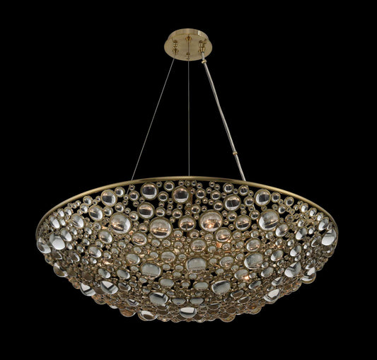 Ciottolo 32" Wide Pendant with Firenze Crystal