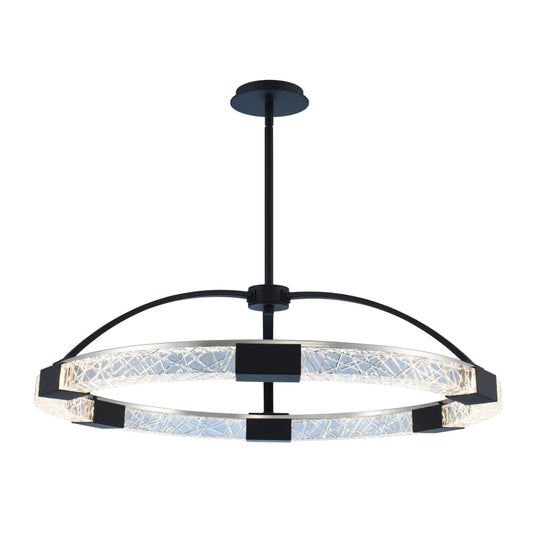 Allegri Athena 32" Wide LED Ring Chandelier with Firenze Crystal