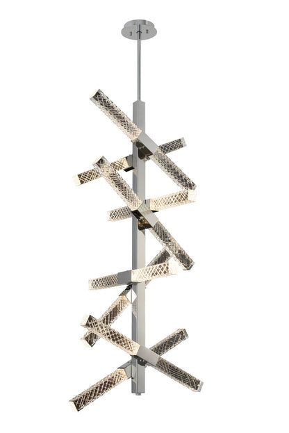 Apollo 16 Light 22" Wide LED Abstract Pendant with Firenze Crystal