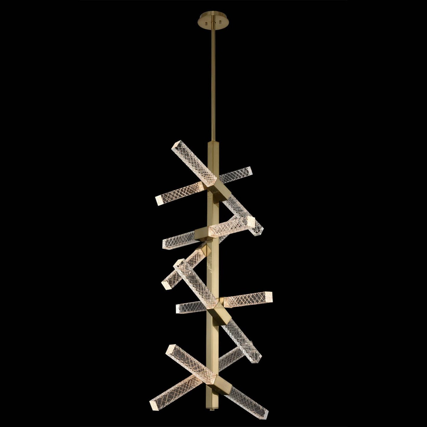 Apollo 16 Light 22" Wide LED Abstract Pendant with Firenze Crystal