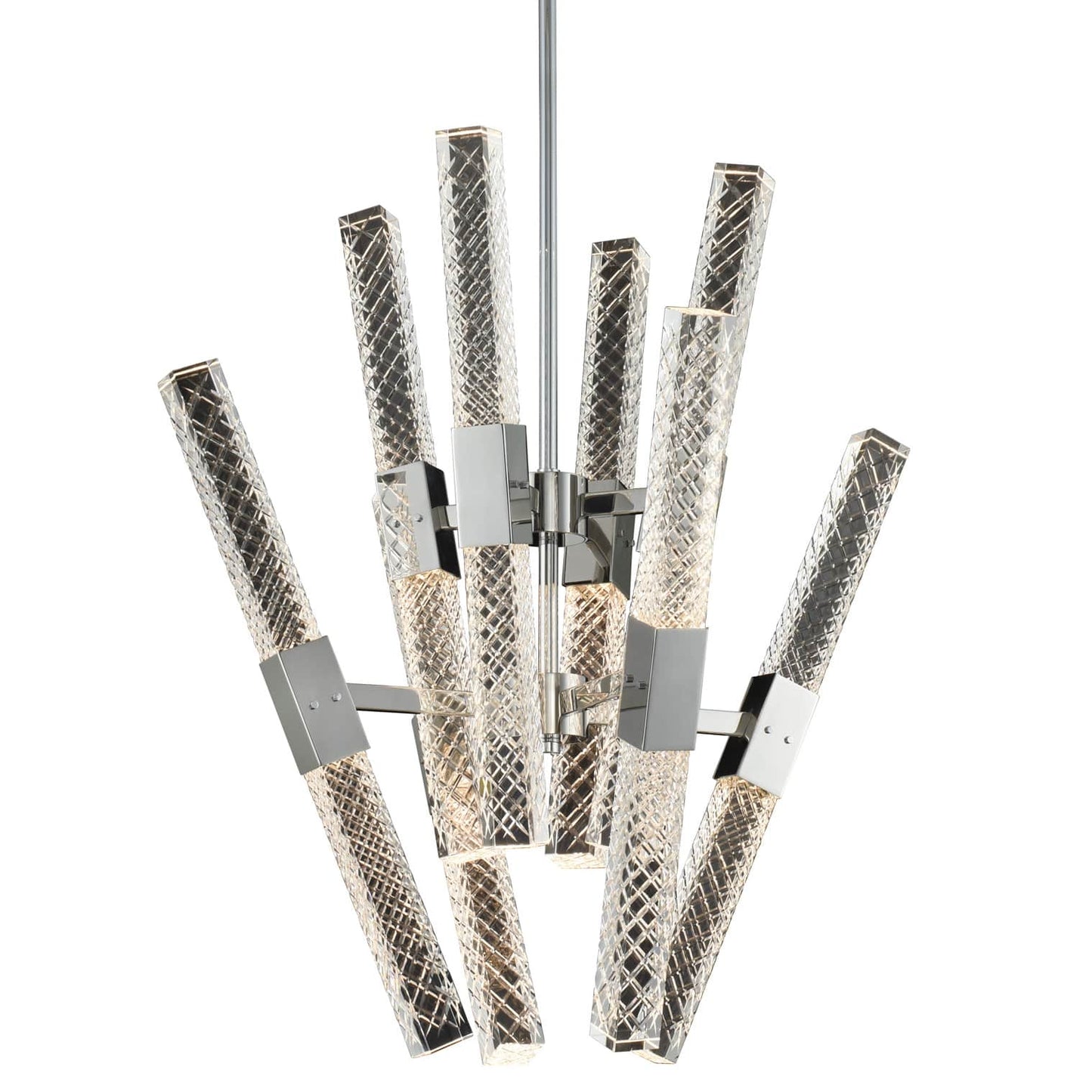 Apollo 16 Light 26" Wide LED Abstract Chandelier with Firenze Crystal