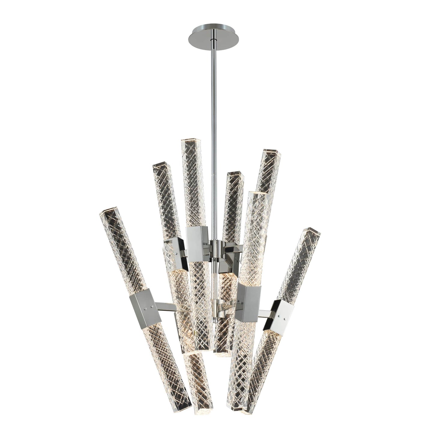 Apollo 16 Light 26" Wide LED Abstract Chandelier with Firenze Crystal