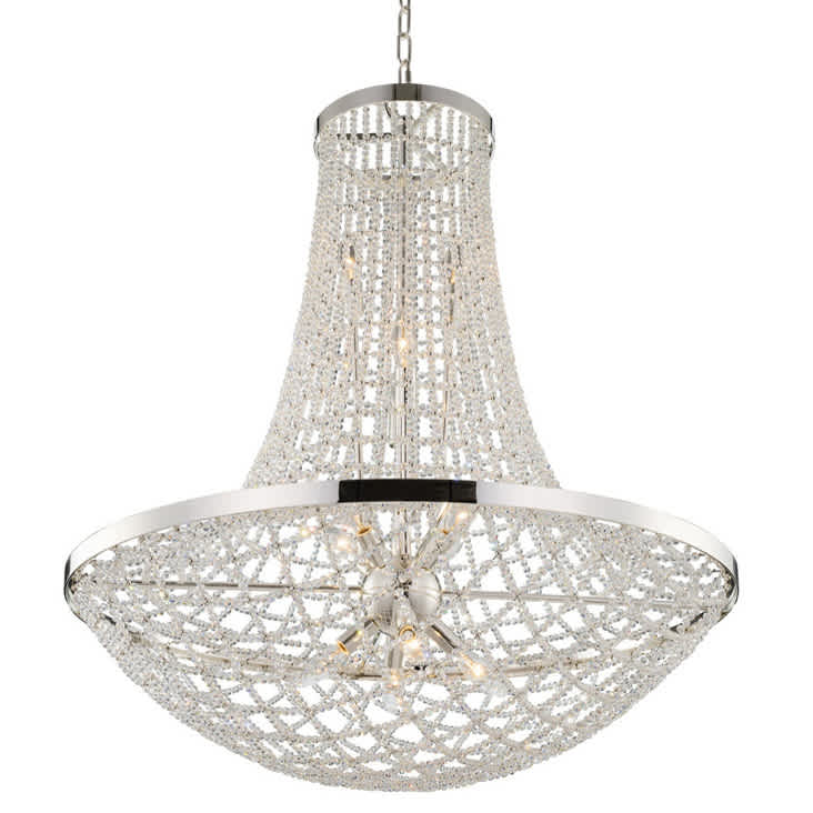 Felicity 32" Wide Empire Chandelier with Firenze Crystal