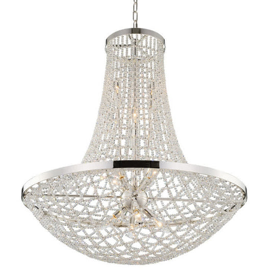 Felicity 32" Wide Empire Chandelier with Firenze Crystal