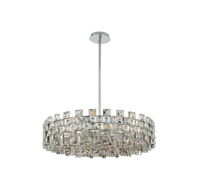 Piazze 9 Light 29" Wide Crystal Pendant
