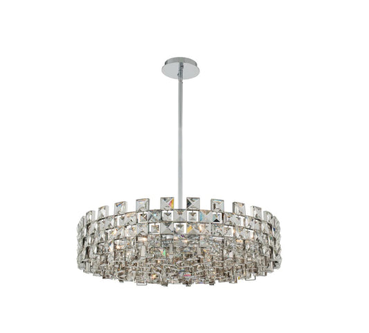 Piazze 9 Light 29" Wide Crystal Pendant