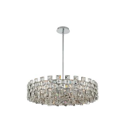 Allegri Piazze 9 Light 29" Wide Crystal Pendant