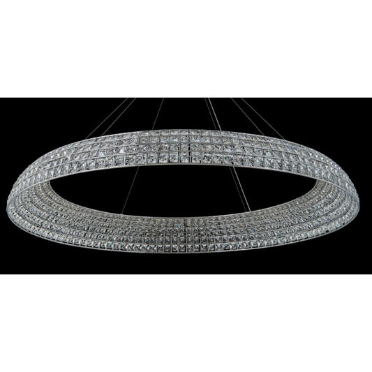 Allegri Nuvole 48" Wide LED Crystal Drum Chandelier