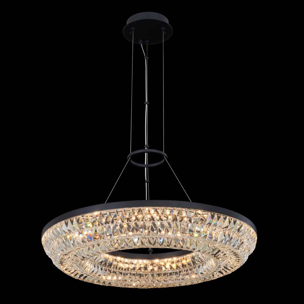 Zaga 26" Wide LED Crystal Pendant