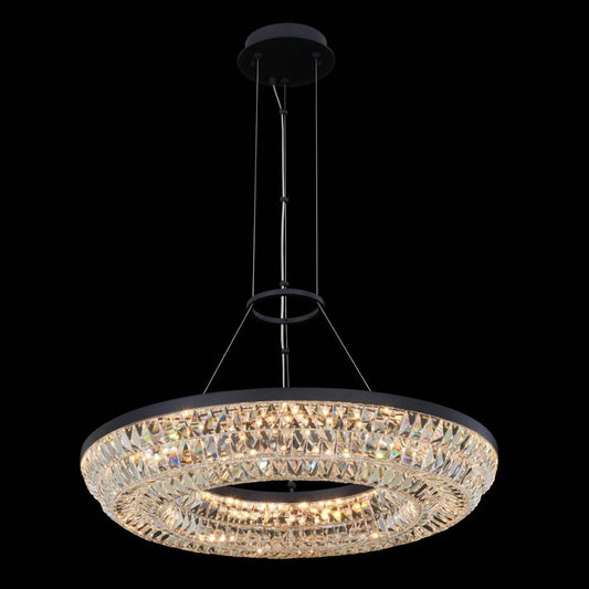 Zaga 26" Wide LED Crystal Pendant