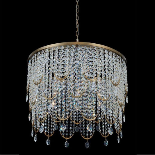 Allegri Vezzo 7 Light 30" Wide Crystal Pendant