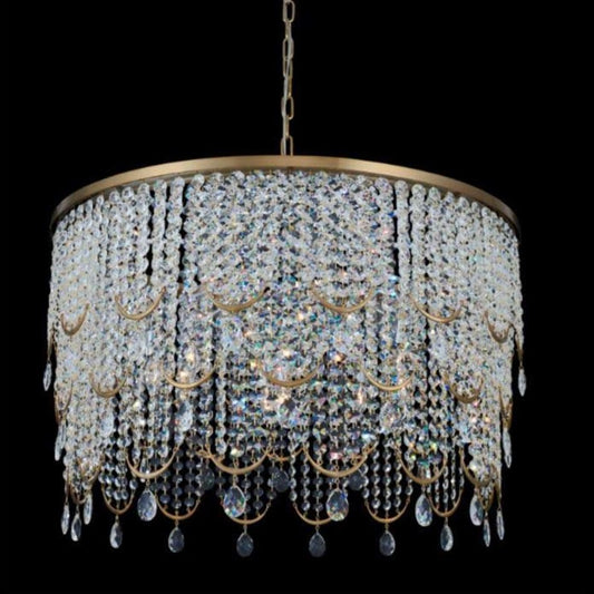 Allegri Vezzo 9 Light 36" Wide Crystal Pendant