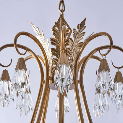 Allegri Tulipani 8 Light 38" Wide Crystal Empire Chandelier
