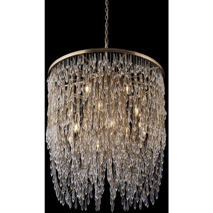 Allegri Frangia 18 Light 34" Wide Crystal Pendant