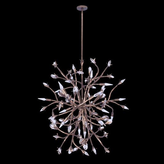 Allegri Fiore 16 Light 34" Wide Crystal Abstract Chandelier