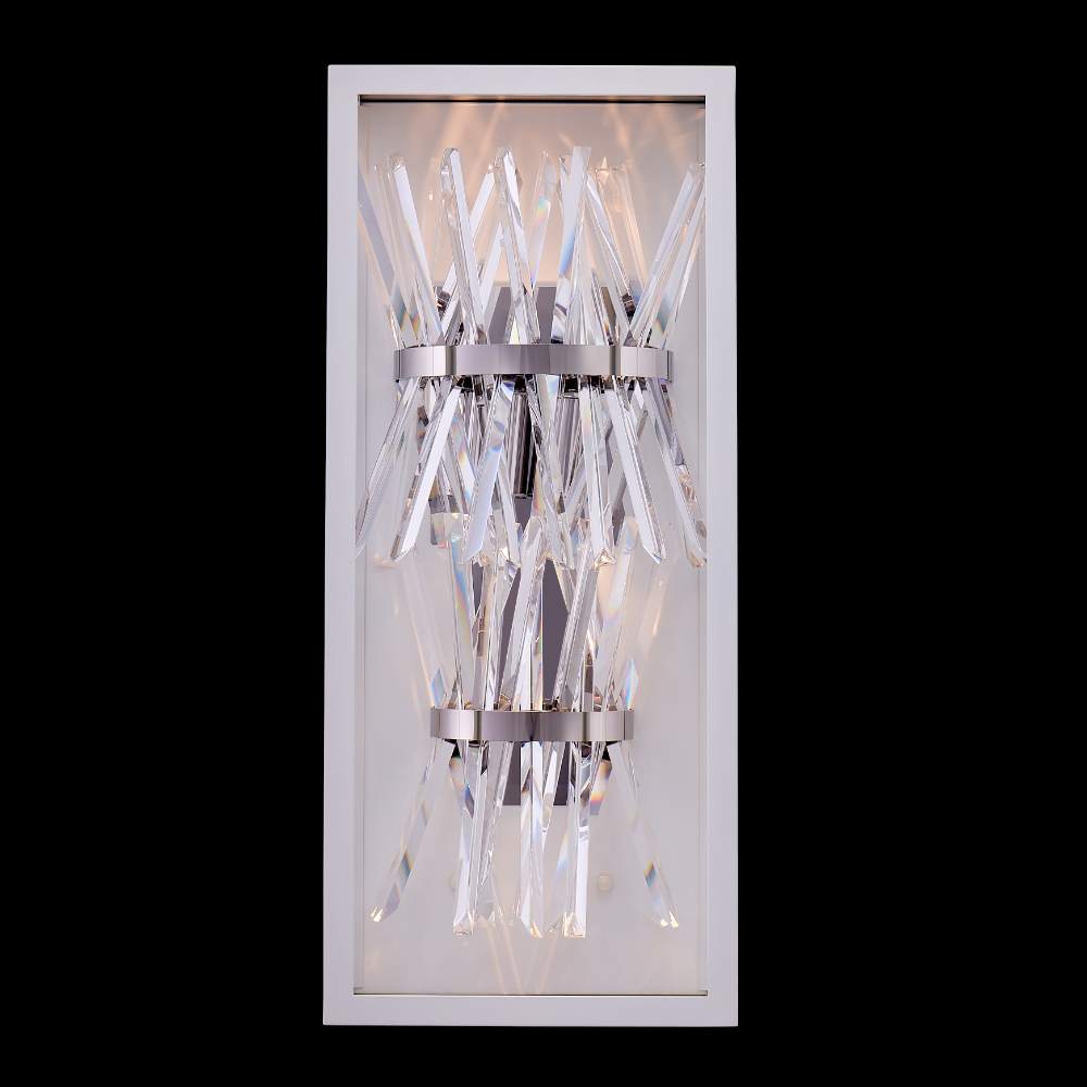 Glacier Estereo 25" Tall LED Wall Sconce