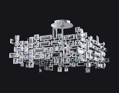Vermeer 8 Light 21" Wide Crystal Chandelier