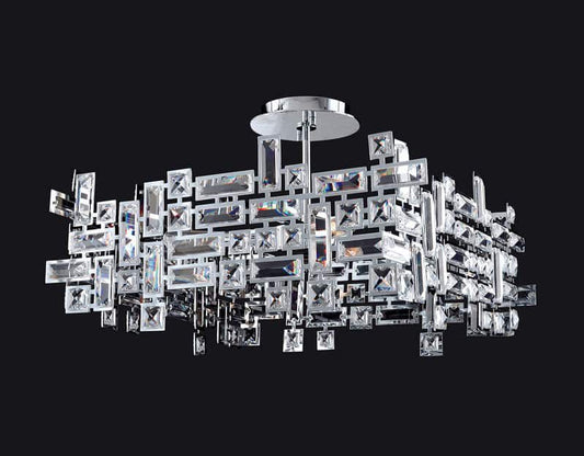 Vermeer 8 Light 21" Wide Crystal Chandelier
