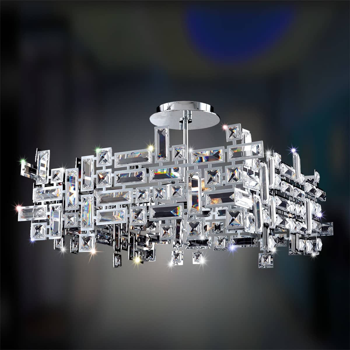 Vermeer 8 Light 21" Wide Crystal Chandelier