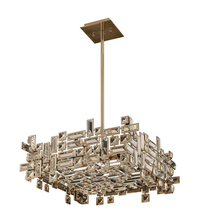 Vermeer 21" Wide Square Chandelier with Swarovski Crystal